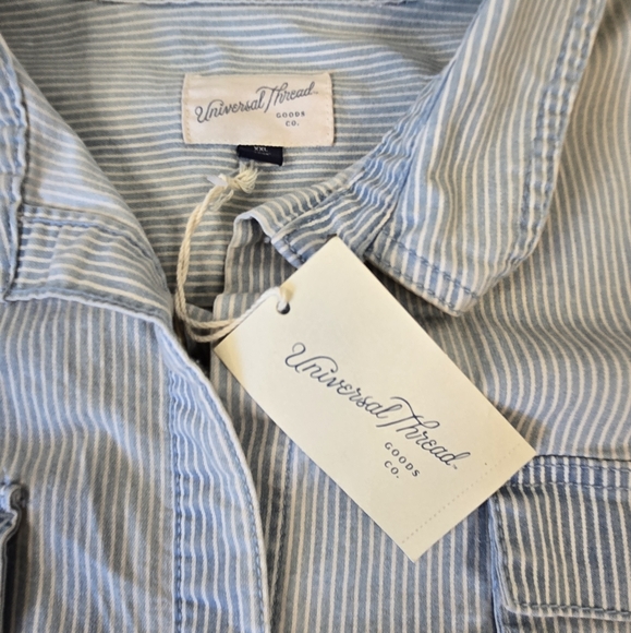 NWT Universal Thread Railroad Striped Jacket XXL - Picture 12 of 14